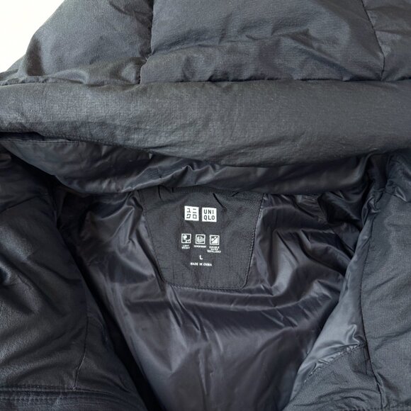 Uniqlo Seamless Down Parka Black Size Large - Picture 3 of 9